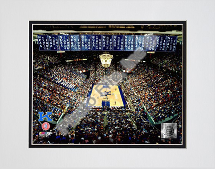 Rupp Arena "Kentucky Wildcats 2002" Double Matted 8” x 10” Photograph (Unframed)