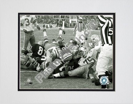 Bart Starr 1967 Ice Bowl "Touchdown" Double Matted 8” x 10” Photograph (Unframed)