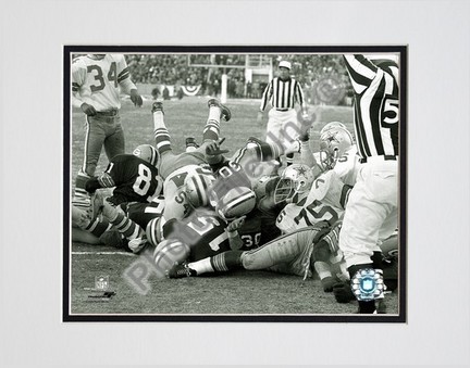 Bart Starr 1967 Ice Bowl "Touchdown" Double Matted 8â€ x 10â€ Photograph (Unframed)