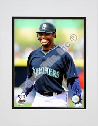 Ken Griffey Jr. 2009 Close-Up Double Matted 8” x 10” Photograph (Unframed)