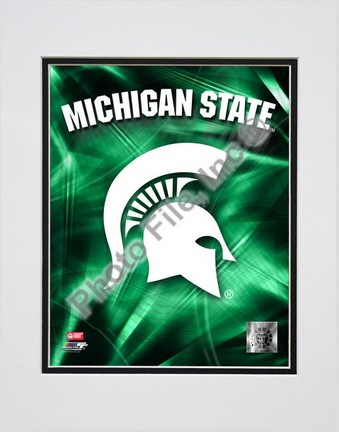Michigan State Spartans Logo Double Matted 8” x 10” Photograph (Unframed)