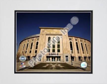 Yankee Stadium 2009 Exterior Double Matted 8” x 10” Photograph (Unframed)