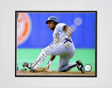 Rickey Henderson 1988 Action Double Matted 8” x 10” Photograph (Unframed)