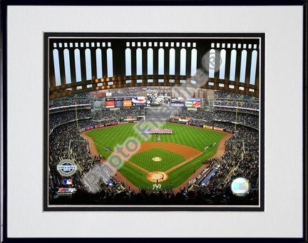 Yankee Stadium 2009 Interior Double Matted 8” x 10” Photograph in Black Anodized Aluminum Frame