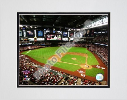 Chase Field 2009 Opening Day Double Matted 8” x 10” Photograph (Unframed)