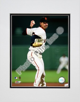 Randy Johnson 2009 "Pitching Action" Double Matted 8” x 10” Photograph (Unframed)