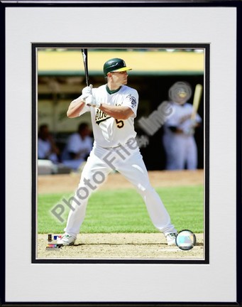 Matt Holliday "2009 Batting Action" Double Matted 8” x 10” Photograph in Black Anodized Aluminum Frame
