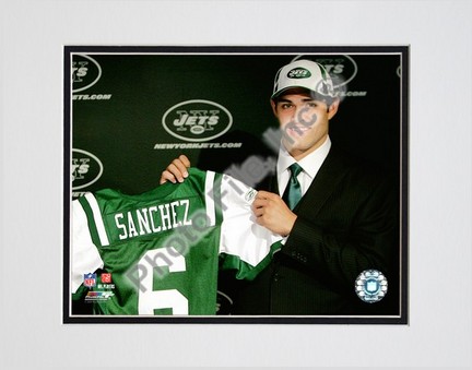 Mark Sanchez "2009 Draft Day" Double Matted 8” x 10” Photograph (Unframed)