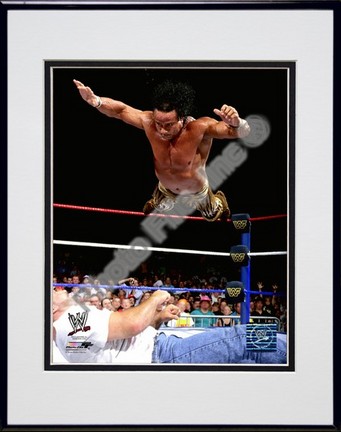 Jimmy "Superfly" Snuka #552 Double Matted 8” x 10” Photograph in Black Anodized Aluminum Frame