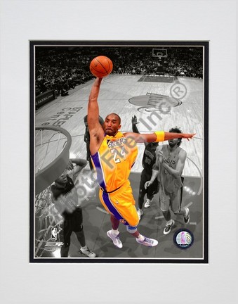 Kobe Bryant "In the Spotlight" Double Matted 8” x 10” Photograph (Unframed)