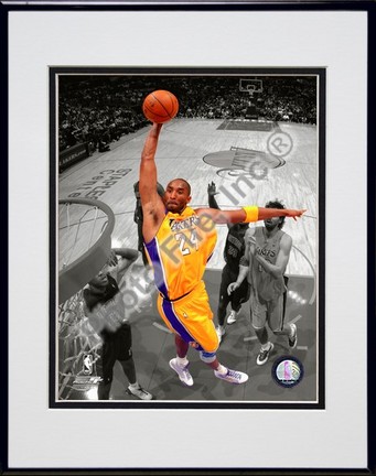 Kobe Bryant "In the Spotlight" Double Matted 8” x 10” Photograph in Black Anodized Aluminum Frame