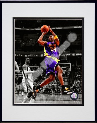 Kobe Bryant "In the Spotlight" #2 Double Matted 8” x 10” Photograph in Black Anodized Aluminum Frame