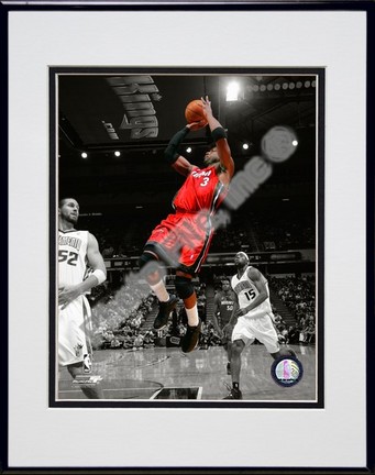 Dwyane Wade "In the Spotlight" Double Matted 8” x 10” Photograph in Black Anodized Aluminum Frame