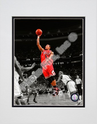 Derrick Rose "In the Spotlight" Double Matted 8” x 10” Photograph (Unframed)