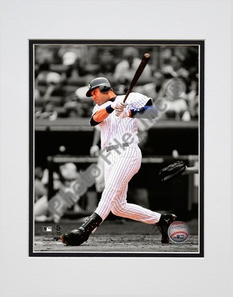 Derek Jeter "Spotlight Collection" Double Matted 8” x 10” Photograph (Unframed)