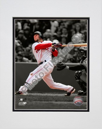 Dustin Pedroia "Spotlight Collection" Double Matted 8” x 10” Photograph (Unframed)