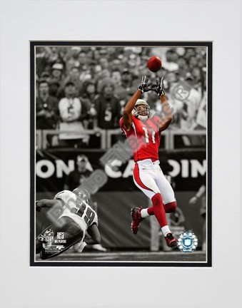 Larry Fitzgerald "2009 In the Spotlight Action" Double Matted 8” x 10” Photograph (Unframed)