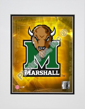 Marshall Thundering Herd Logo Double Matted 8” x 10” Photograph (Unframed)