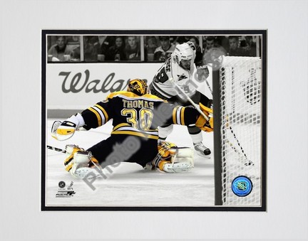 Tim Thomas Spotlight Collection Double Matted 8” x 10” Photograph (Unframed)