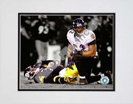 Ray Lewis Spotlight Collection Double Matted 8” x 10” Photograph (Unframed)