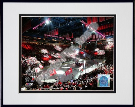 Joe Louis Arena "2009 Stanley Cup / Game 1 (#3)" Double Matted 8" x 10" Photograph in Black Anodized