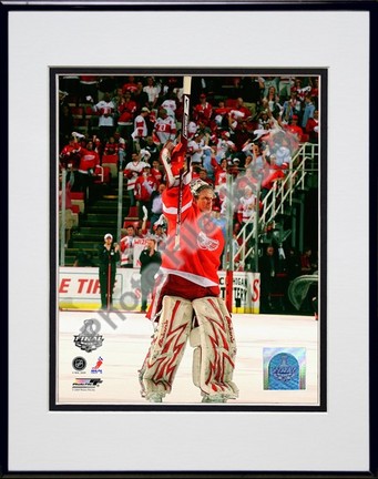 Chris Osgood "2009 Stanley Cup / Game 2 (#7)" Double Matted 8" x 10" Photograph in Black Anodized Al