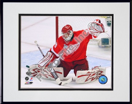 Chris Osgood "2009 Stanley Cup / Game 5 (#27)" Double Matted 8" x 10" Photograph in Black Anodized A