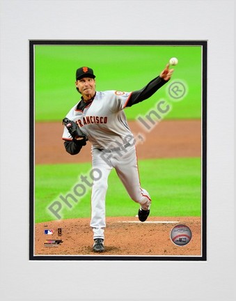 Randy Johnson "2009 Pitching Action" Double Matted 8” x 10” Photograph (Unframed)
