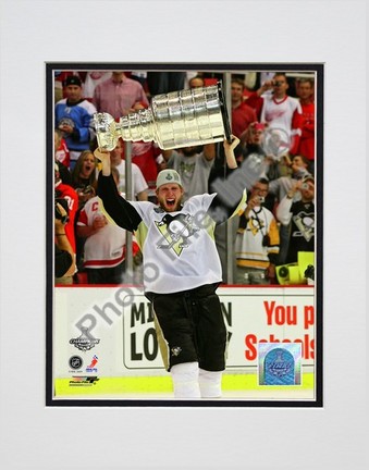 Jordan Staal "Game 7 of the 2008 - 2009 NHL Stanley Cup Finals with Trophy (#42)" Double Matted 8" x 10&q