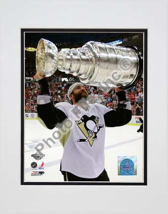 Maxime Talbot "Game 7 of the 2008 - 2009 NHL Stanley Cup Finals with Trophy (#47)" Double Matted 8" x 10&