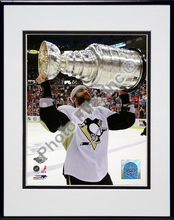 Maxime Talbot "Game 7 of the 2008 - 2009 NHL Stanley Cup Finals with Trophy (#47)" Double Matted 8" x 10&
