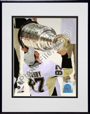 Sidney Crosby "Game 7 of the 2008 - 2009 NHL Stanley Cup Finals with Trophy (#48)" Double Matted 8" x 10&