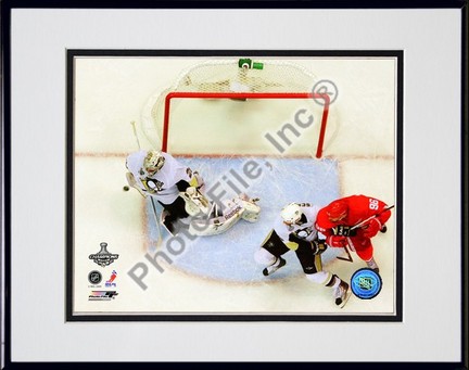 Marc-Andre Fleury "Game 7 of the 2008 - 2009 NHL Stanley Cup Finals Action (#51)" Double Matted 8" x 10&q