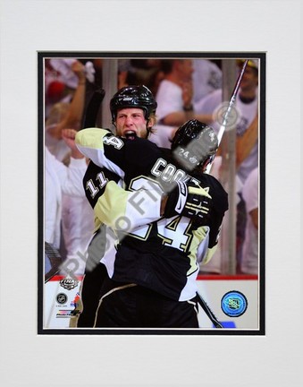 Jordan Staal and Matt Cooke "2009 Stanley Cup / Game 6 (#33)" Double Matted 8" x 10" Photograph (Unf