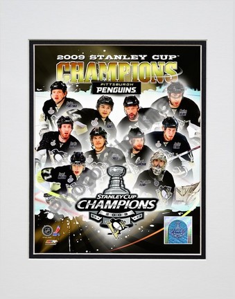 Pittsburgh Penguins "2008 - 2009 Stanley Cup Champions Composite" Double Matted 8" x 10" Photograph 