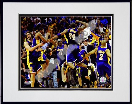 Los Angeles Lakers "Celebrate Game Five of the 2009 NBA Finals (#23)" Double Matted 8" x 10" Photogr