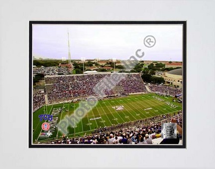 Amon G. Carter Stadium Texas Christian Horned Frogs 2003 Double Matted 8” x 10” Photograph (Unframed)