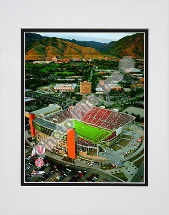 Rice-Eccles Stadium Utah Utes 2008 Double Matted 8” x 10” Photograph (Unframed)