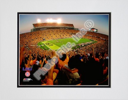 Tiger Stadium Louisiana State (LSU) Tigers 2008 Double Matted 8” x 10” Photograph (Unframed)