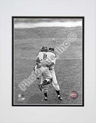 Don Larsen and Yogi Berra "Game 5 of the 1956 World Series Perfect Game" Double Matted 8” x 10” Photograph