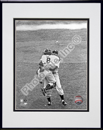 Don Larsen and Yogi Berra "Game 5 of the 1956 World Series Perfect Game" Double Matted 8” x 10” Photograph