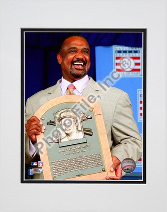 Jim Rice 2009 Hall of Fame Induction Ceremony Double Matted 8” x 10” Photograph (Unframed)