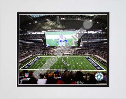 Cowboys Stadium 2009 Interior Double Matted 8” x 10” Photograph (Unframed)