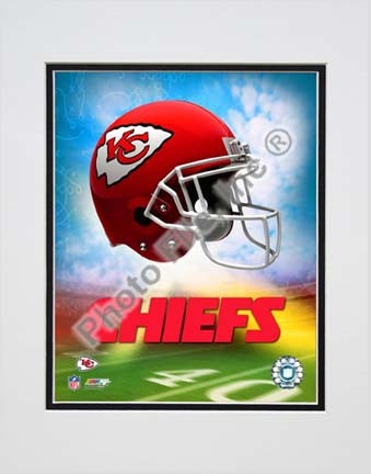 2009 Kansas City Chiefs Team Logo Double Matted 8” x 10” Photograph (Unframed)