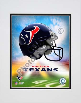 2009 Houston Texans Team Logo Double Matted 8” x 10” Photograph (Unframed)
