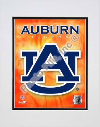Auburn Tigers "Team Logo" Double Matted 8” x 10” Photograph (Unframed)