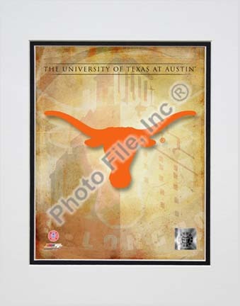 University of Texas at Austin Texas Longhorns 2009 "Team Logo" Double Matted 8â€ x 10â€ Photograph (Unframed