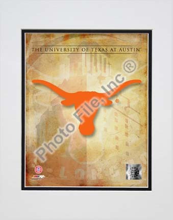 University of Texas at Austin Texas Longhorns 2009 "Team Logo" Double Matted 8” x 10” Photograph (Unframed