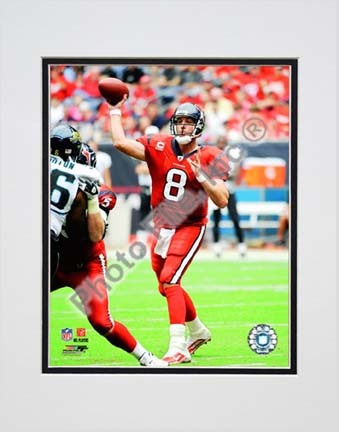 Matt Schaub 2009 Action "vs. Jacksonville Jaguars" Double Matted 8” x 10” Photograph (Unframed)