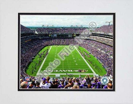 M&T Bank Stadium 2009 Double Matted 8” x 10” Photograph (Unframed)